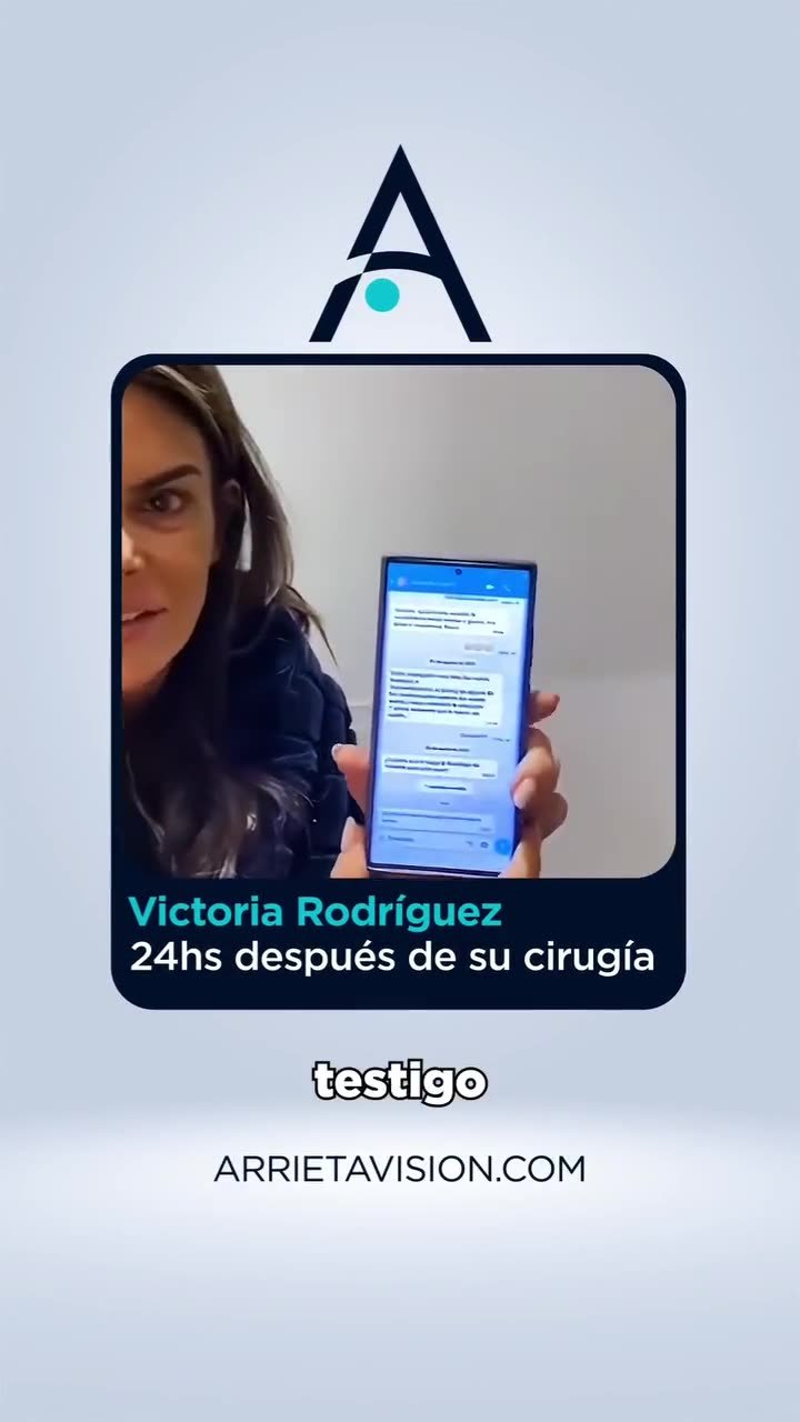 Victoria Rodríguez, a 24 horas de su cirugía de presbicia